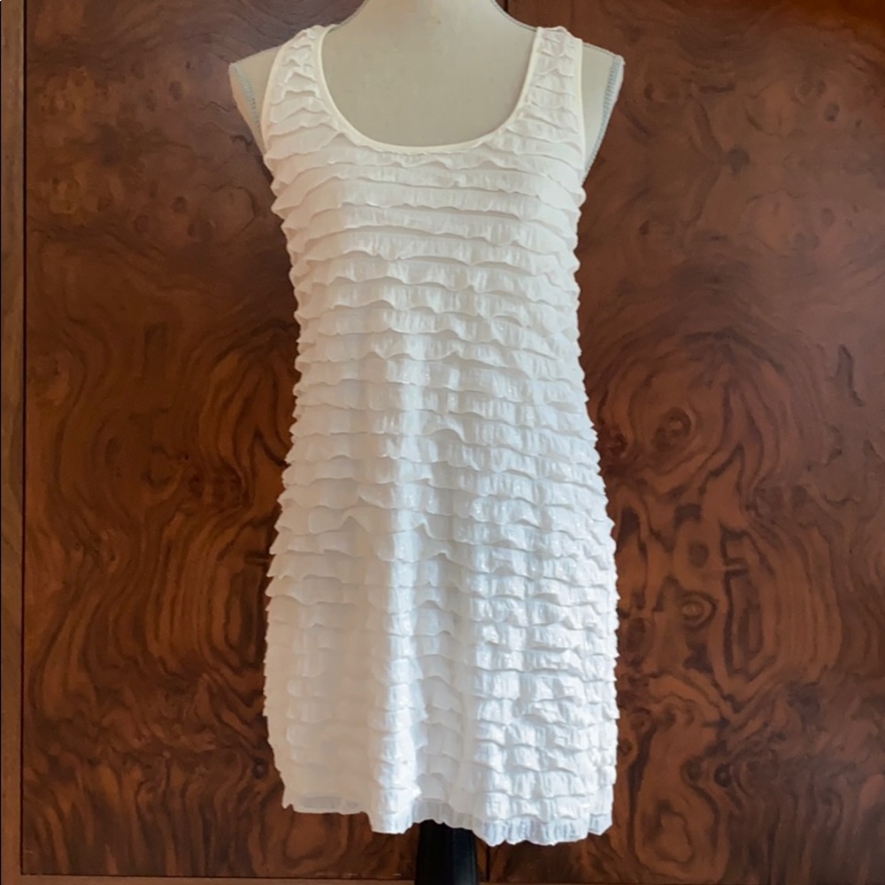 Free people ruffled sleeveless tank top